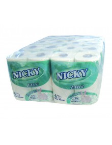 Nicky Elite Quilted Toilet Roll 3ply White - Pack of 40 Hygiene